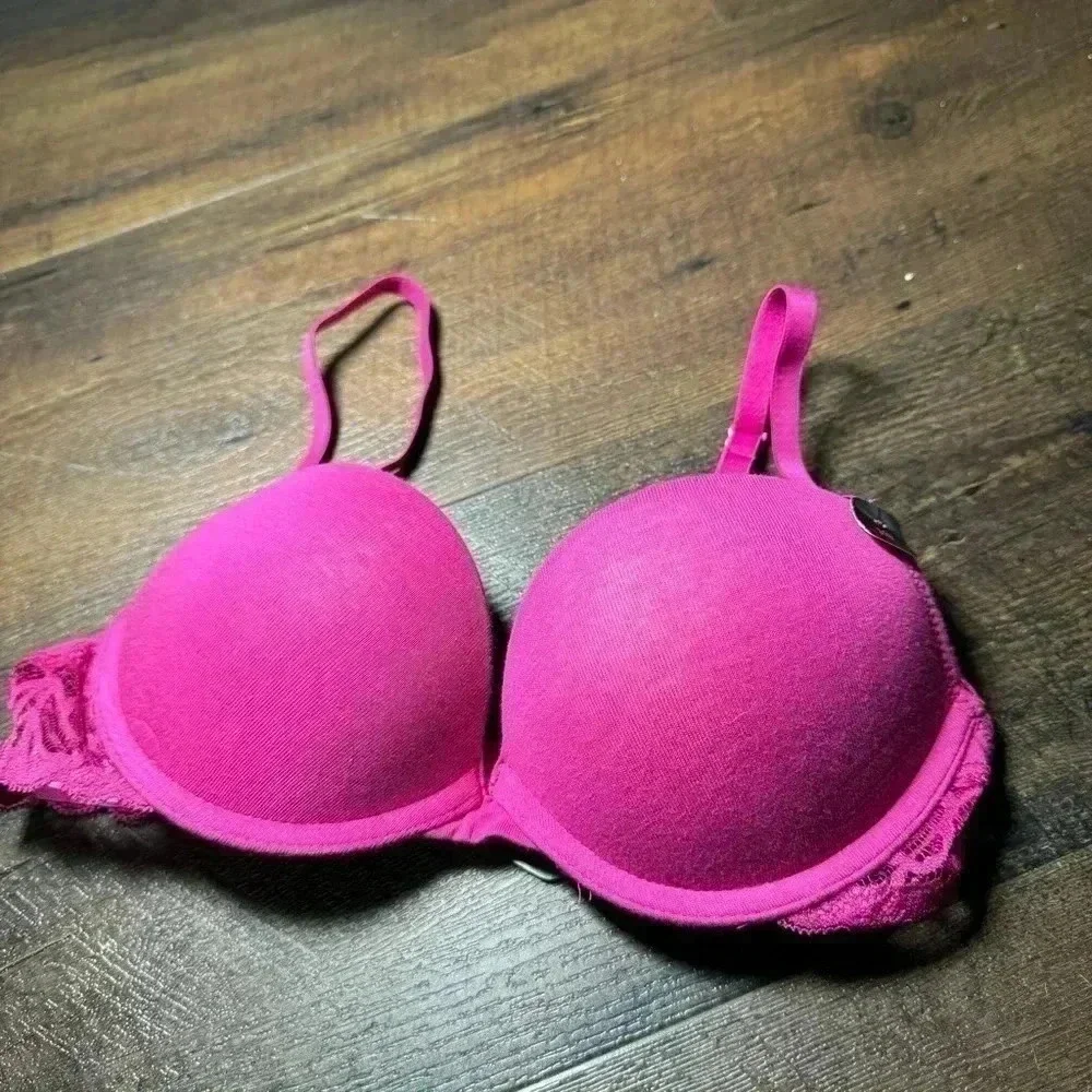 NWT LA SENZA pink push  up bra 32C - Picture 2 of 4